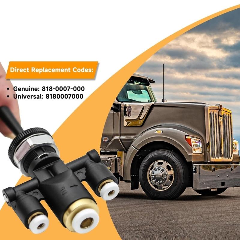 Air Window Toggle Valves Switches 818-0007-000 8180007000 for 379 Truck Replacement Truck Accessories