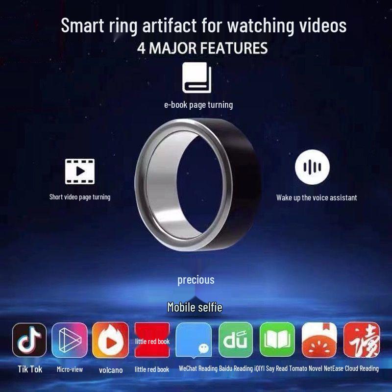 Bluetooth Remote Smart Ring for Mobile Video and Travel