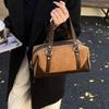 Lässige Wildledertasche mit großer Kapazität für Damen, neu, retro, braun, Pendler-Schultertasche, Kissentasche, Geldbörsen und Handtaschen