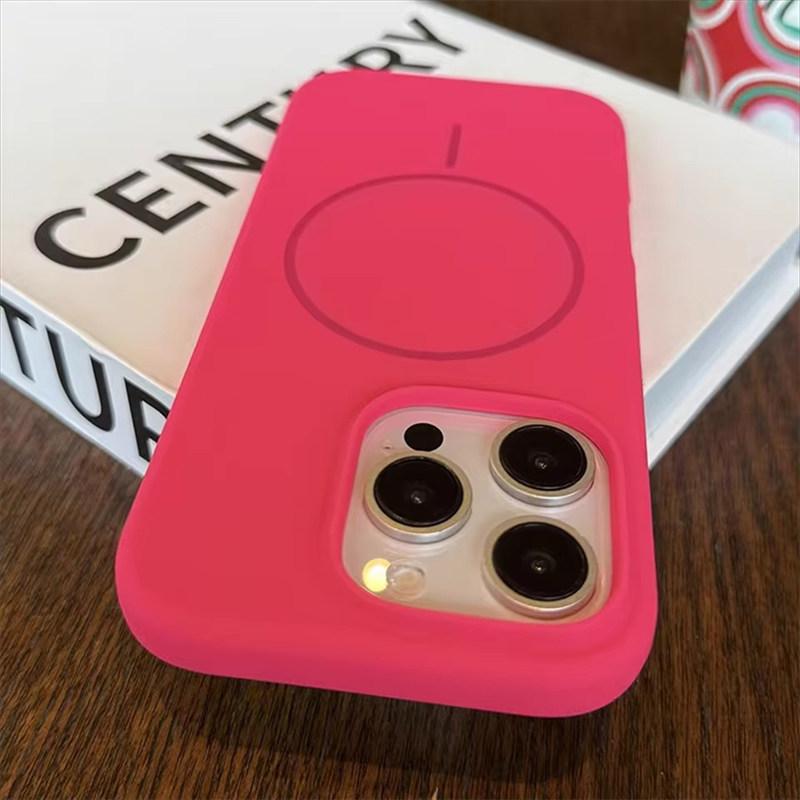 Luxury Liquid Silicone For Magsafe Case For iPhone 16 15 14 13 12 Pro Max Plus Magnetic Wireless Charging Soft Cover