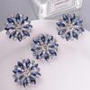 Jerler 10 Pcs 24MM Rhinestone Buttons Crystal Embellishments Sew On Clothing Buttons (BUTTON-12)