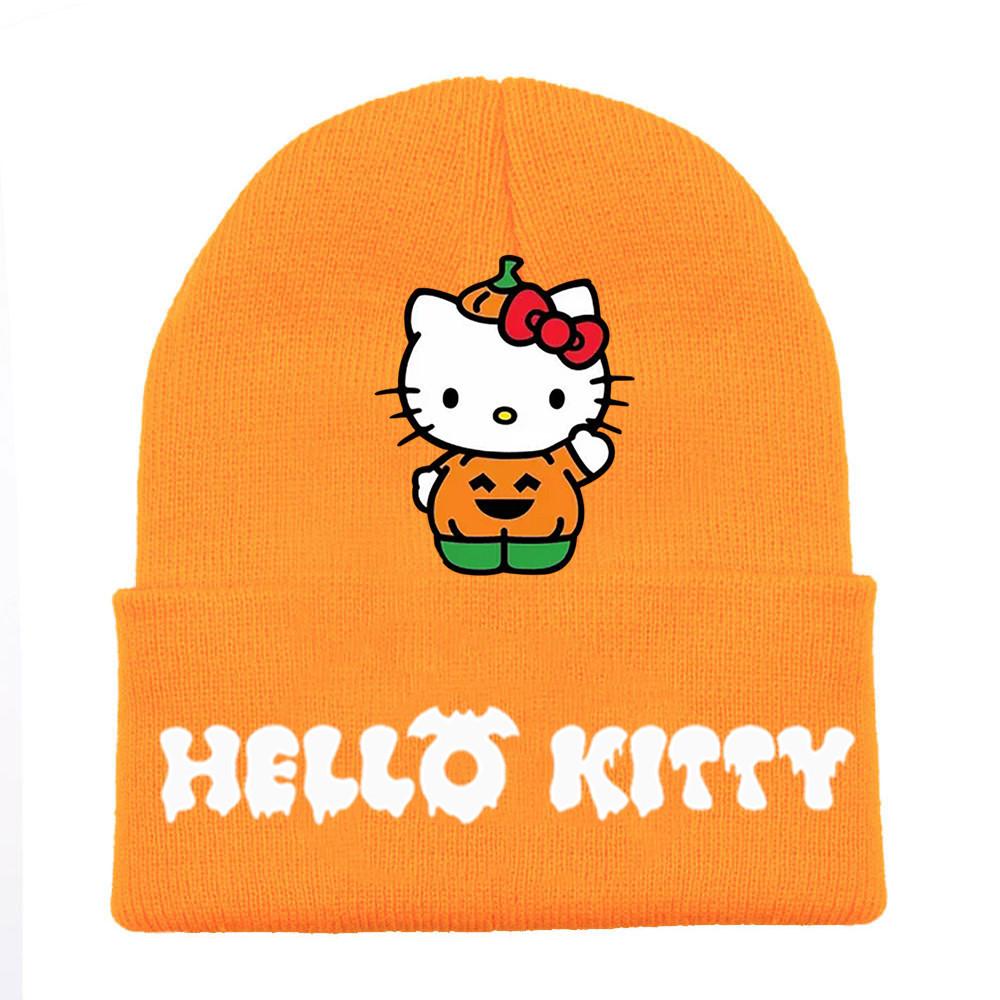 Halloween Printed Knit Cap For Winter Teens And Cartoon Enthusiasts