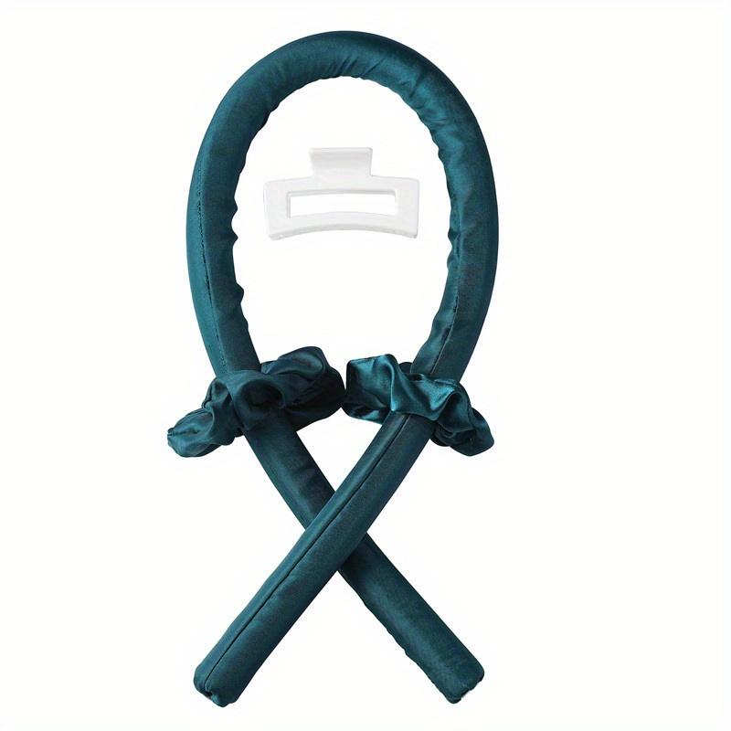 

Безопасные бигуди для длинных волос, щипцы для завивки без нагрева, повязка на голову, без нагрева, кудри для сна на ночь, инструмент для укладки ленивых волос своими руками зелёный