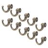 10Pcs Curtain Tie‑Backs Anti‑Rust Sturdy  Convenient Tassel Hooks for Coat Clothing Keys Towe