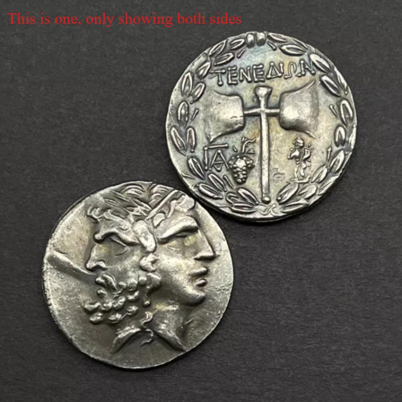 

1pc Ancient Greek Mythology Zeus Hera Double Faced Sagittarius Guardian Metal Badge Craft Coin Ornament Gift Copy