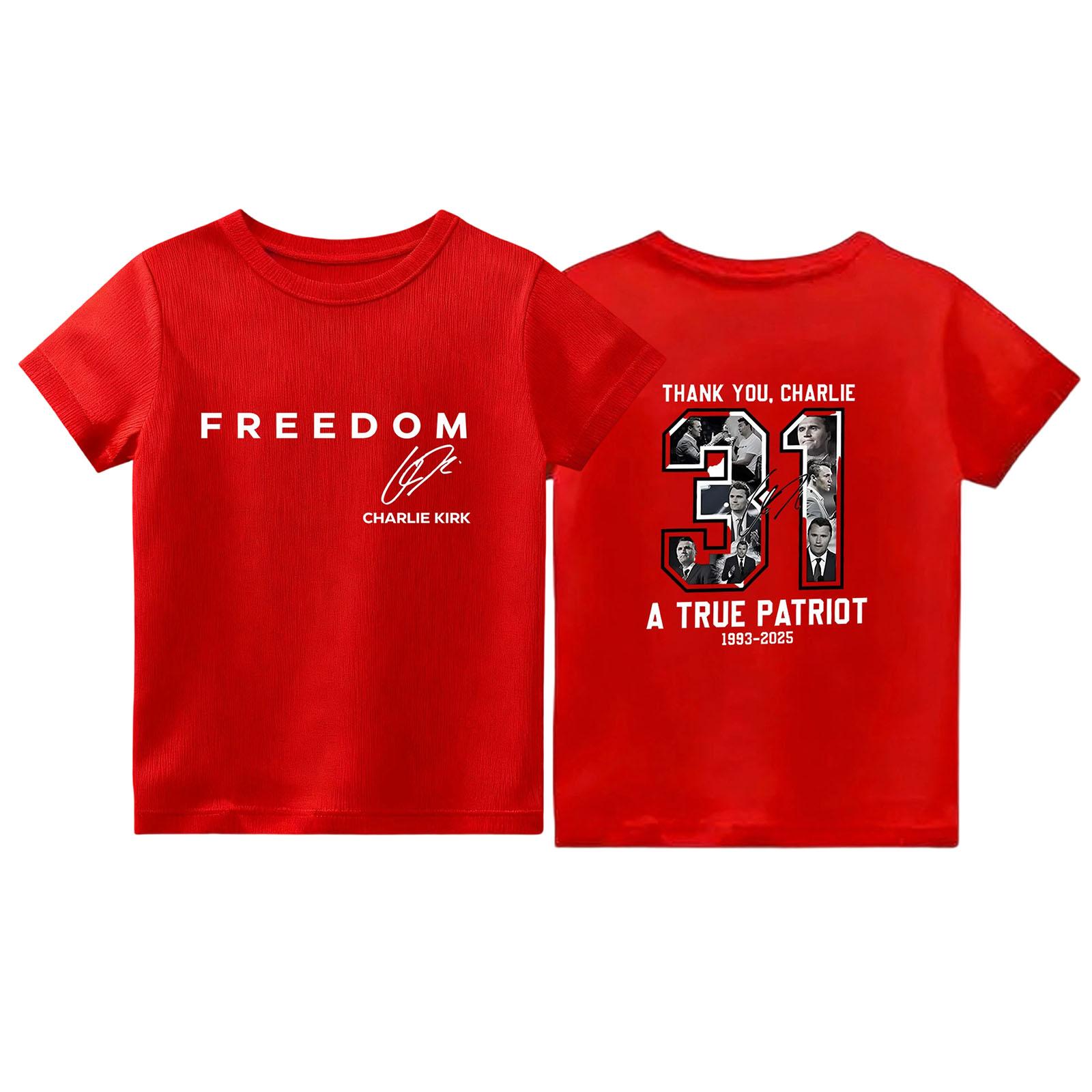 

Kid s Casual Daily Printed Top Round Neck T-shirt 150 красный