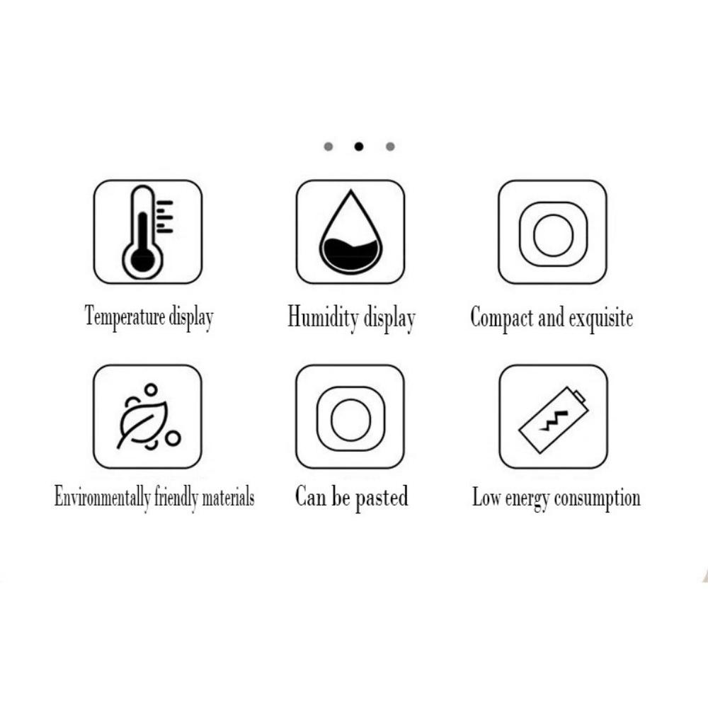 Hygrometer Temperatur- und Feuchtigkeitsmonitor Thermometer Hohe Genauigkeit Sensor LCD-Anzeige Großes Display