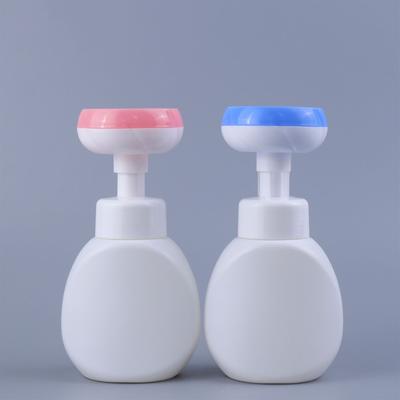 300ml Flower Mousse Press Type Pump Head for Children Hand Sanitizer Soap Solution Facial Cleansing Foam Bottle Bathroom Supply