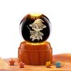 Harry Potter Crystal Ball Music Box with Warm Light Base - Desktop Night Light Souvenir Ornament