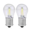 Pair of 1156 Glass Strobe COB LED Car Turn Signal Reverse Light Tail Brake Bulb White Light