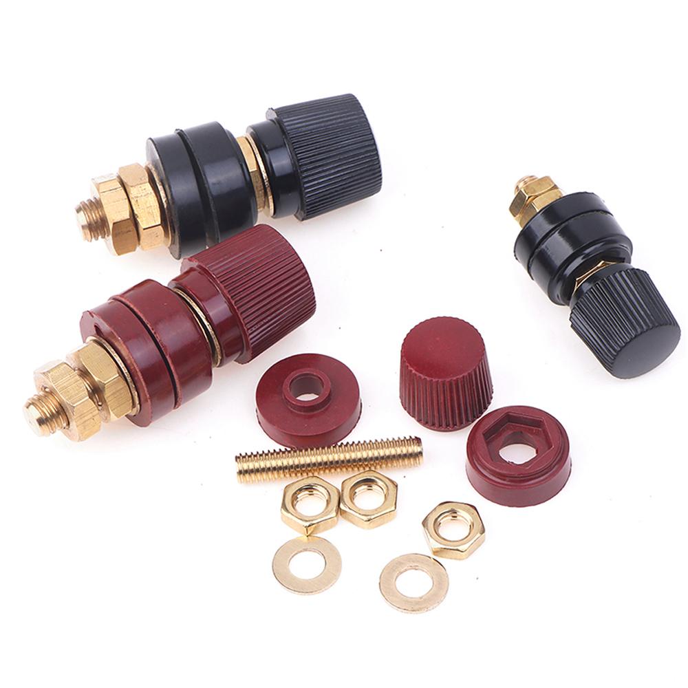 Car 6mm 8mm Brass Stud Premium Remote Battery Power Junction Post Connector Replacement Terminal Kit Car Accessories