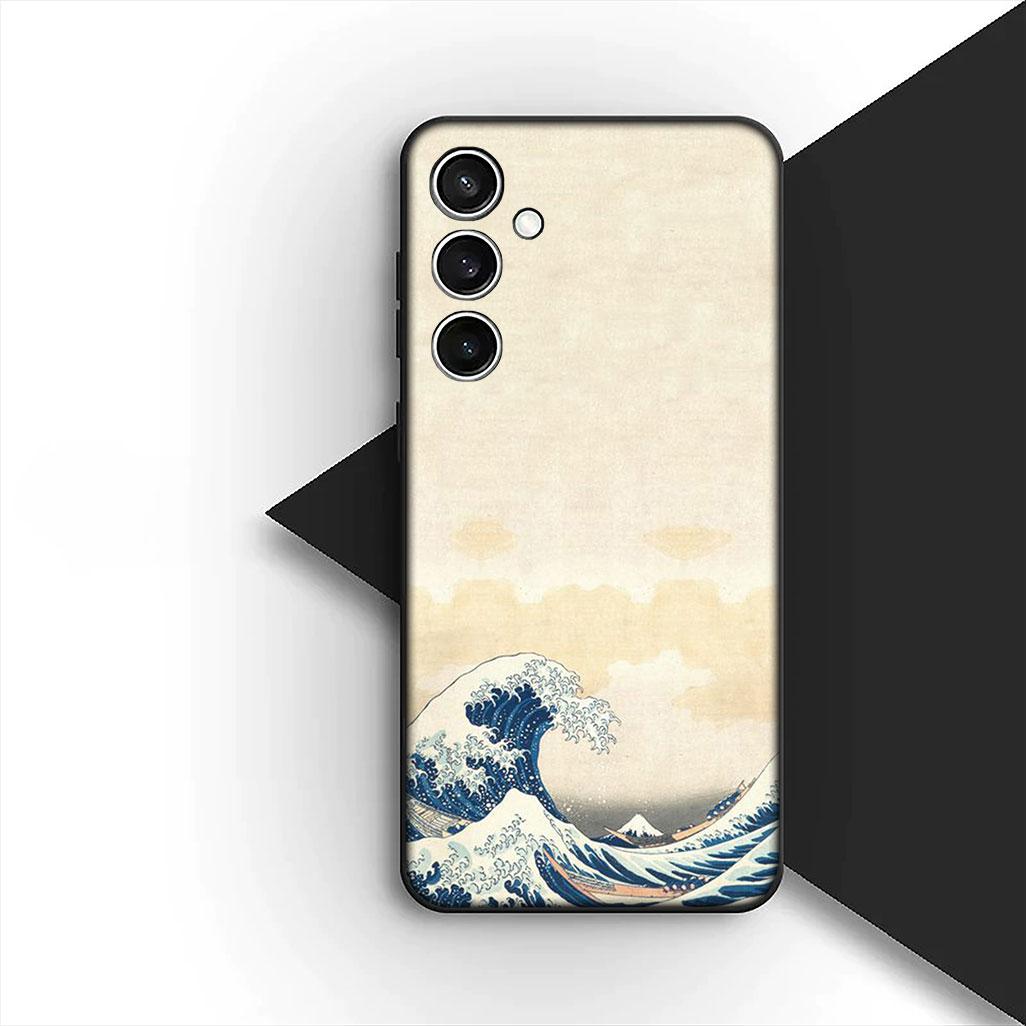 

for Samsung Galaxy A35 A36 A55 A26 A05 A06 A14 A50 A51 A53 A54 A12 A13 A23 Phone Cover Soft Case The Great Wave of Kanagawa Galaxy A51