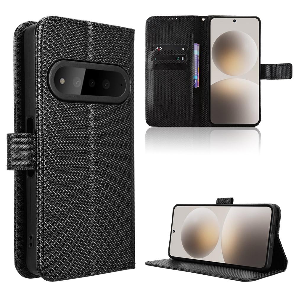 Flip Cover compatible for Natural AI Phone PU Leather Phone Case Protection with [RFID Blocking] for Natural AI Phone чёрный