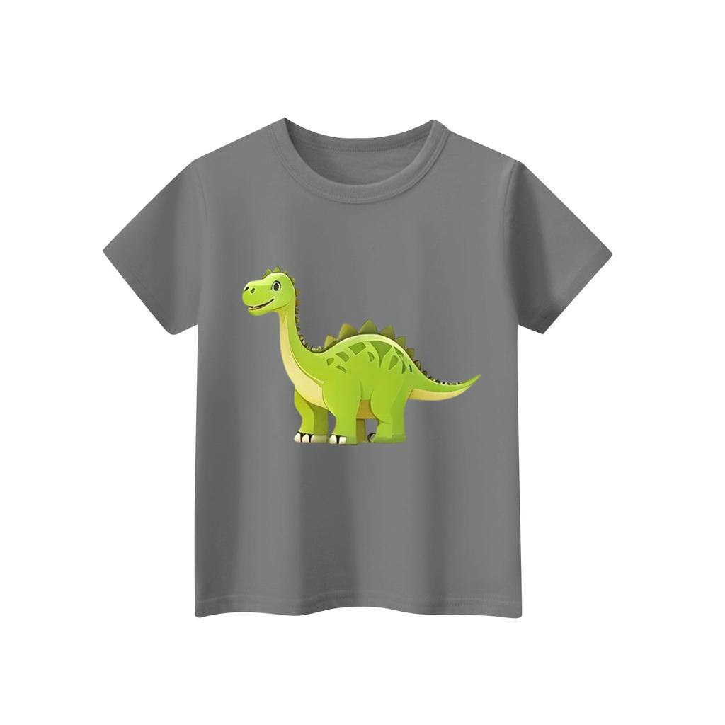 Children's Short Sleeve Neck T-Shirt Animal Print Daily Casual Top