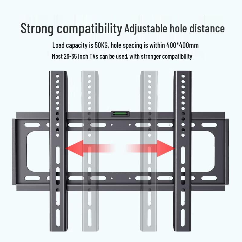 HRTD Universal TV Wall Mount Bracket for 55-110 Inch TVs CN plug (adapter included)