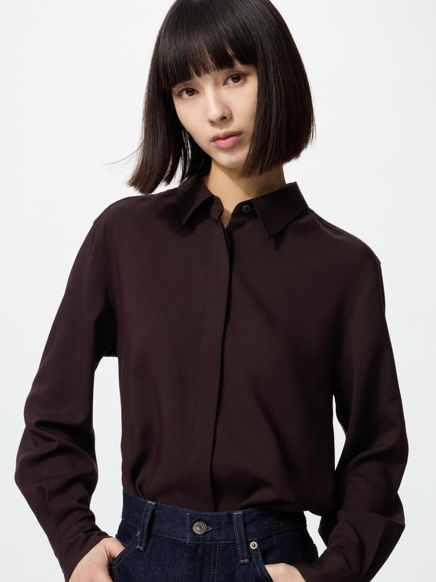 

Блузка Uniqlo из искусственного шелка