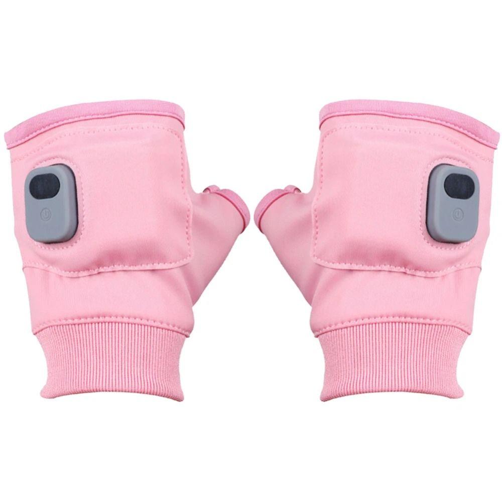 1Pair Thermal Electric Heated Gloves USB Rechargeable Winter Warm Gloves Heating Gloves Women/Men