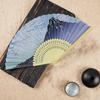 Silk Fan for Men and White Clouds and Mount Fuji Lightweight Bamboo Silk Bamboo Craft Japanese Style Accessory Fan [YINKE] Women, Design, Frame,