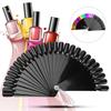32pcs False Nail Tip Stick Palette Manicure Polish Gel Display Practice Tools Black