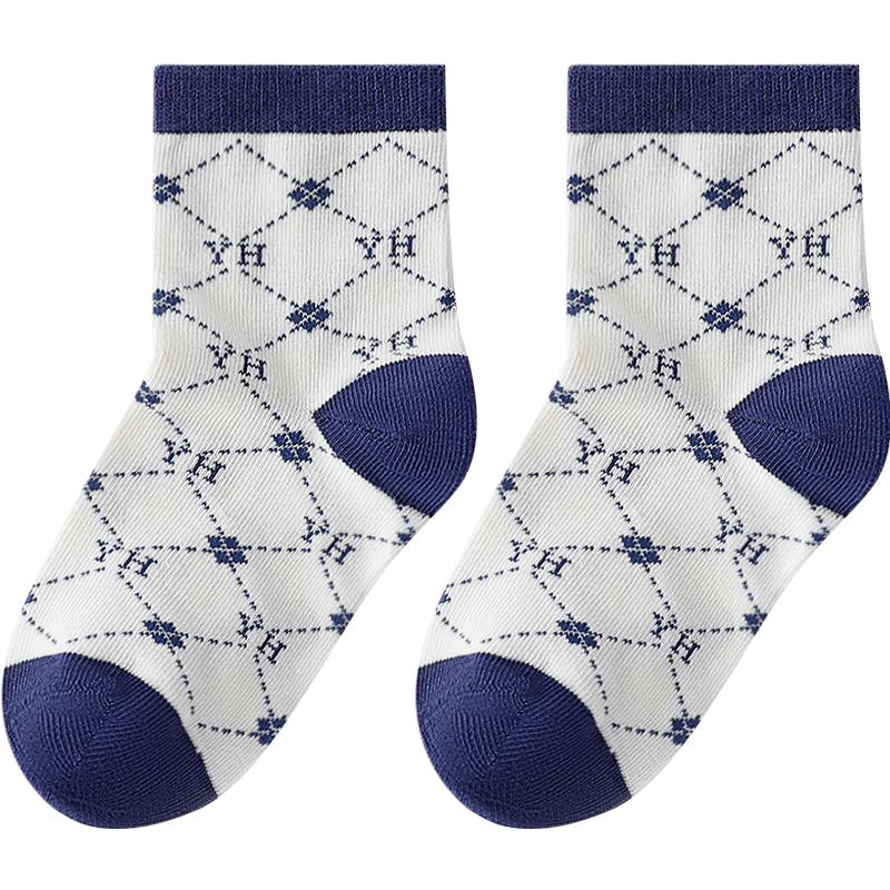 YEEHOO 7A Antibacterial School Kids Socks (5 Pairs) M
