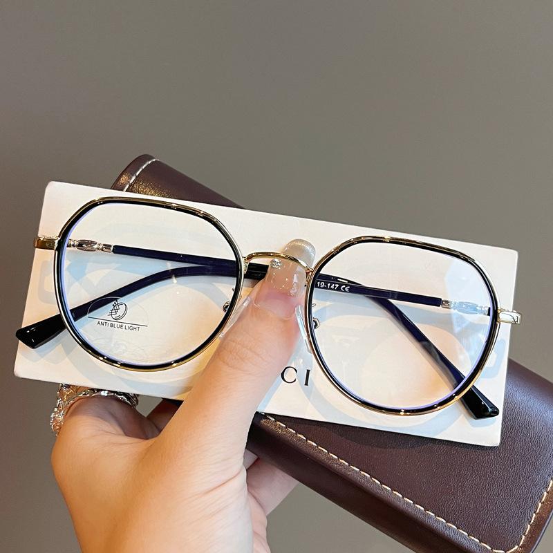 New Style Women'S Glasses Round Shape  Material Female Eyeglass Frames Blue Light Blocking Women'S Glasses Frames