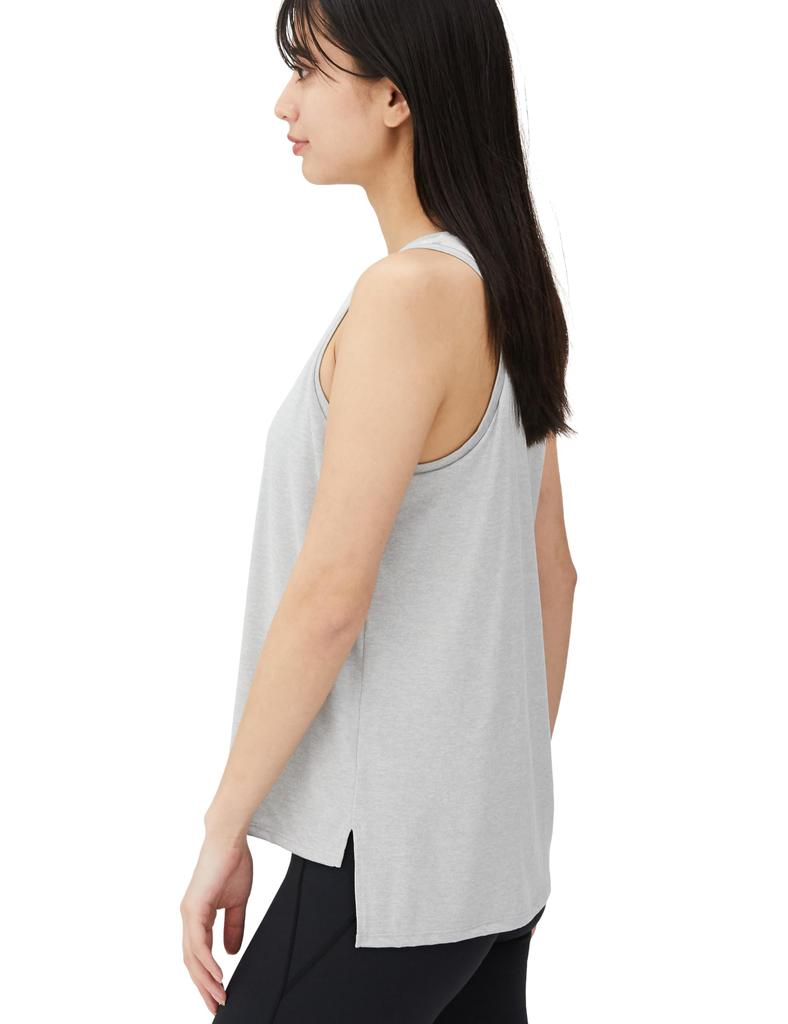 Danskin Active Light Medium Size UV Protection Women's All-Day Cover-Up Tank, DC724110, Gray, S, Lightweight, Moisture-Wicking, Quick-Drying,