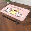 1pc Premium Flannel Creative Doormat, Non-Slip Bottom Mat with Sanrio Cartoon Character Collection Design, Soft and Comfortabl