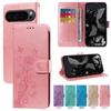 Applicable to Google 9Pro leather case, Sony Xperia 10 VI embossed butterfly love flower card wallet leather case 8Pro