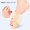 3 Pairs Toe Correction Device Breathable Fabric Ergonomic Toe Corrector Adaptive Fit Bunion Correction Sleeve