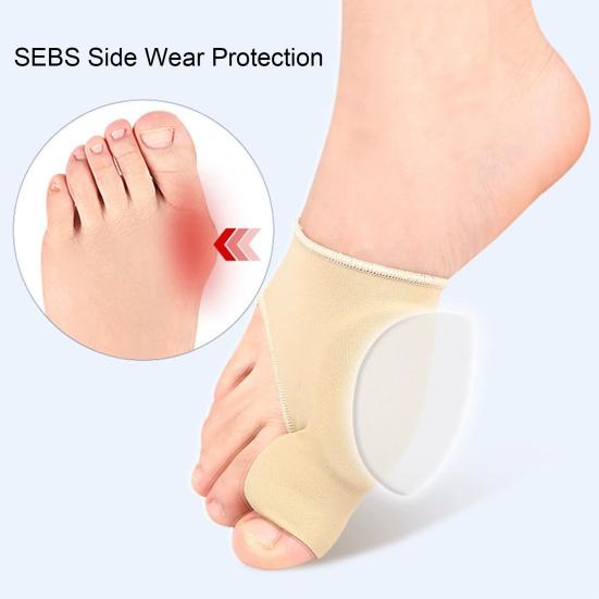 3 Pairs Toe Correction Device Breathable Fabric Ergonomic Toe Corrector Adaptive Fit Bunion Correction Sleeve