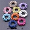 10/20/30pcs/Lot Mix Irregular Winding Rings For Jewelry Making Supplies Colorful Metal Accessories DIY Necklace Brooch Findings