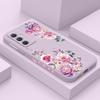 Satin Brocade Phone Case For Samsung Galaxy A17 A56 A36 A26 A16 A54 A34 A24 A14 A55 A35 A25 A15 A05 A05S A04S A04E 4G 5G Cover