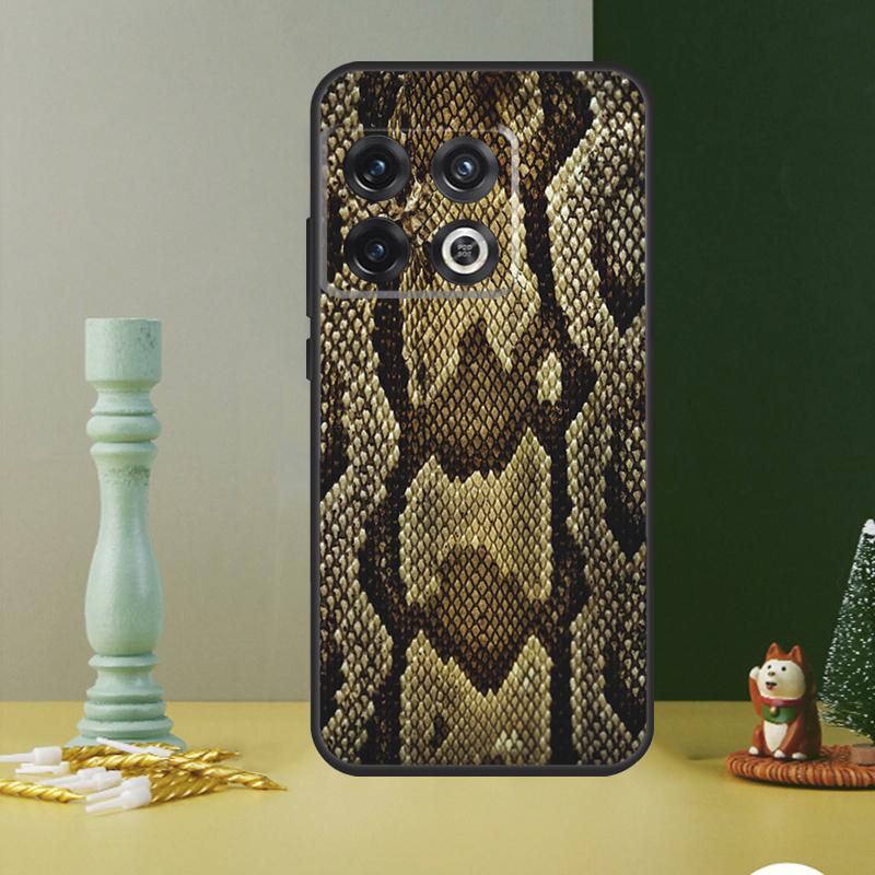 Snake Skin Case For OnePlus Nord CE 2 3 4 Lite N20 N30 9 10 Pro 8T 9RT 10T 10R 12 11 12R 13 13R Cover