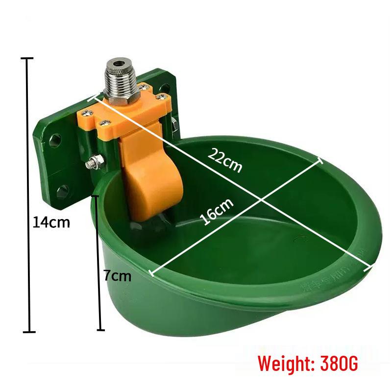 Thickened Automatic Float Ball Drinking Bowl for Cattle, Horse, and Sheep - Durable Plastic for Animal Husbandry.