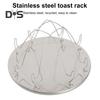 Camping Toaster Rack Stainless Steel Camp Stove Toaster for 4 Slices of Bread Picnic Hiking Portable Rack Toast Maker