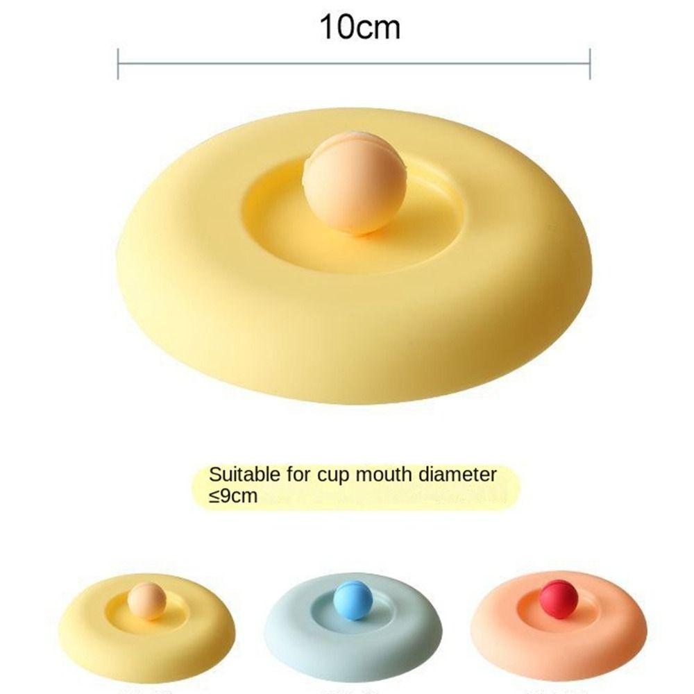 Non-toxic Water Cup Lid Round Universal Coffee Mug Sealed Cap Silicone Cup Cover  Coffee Cup