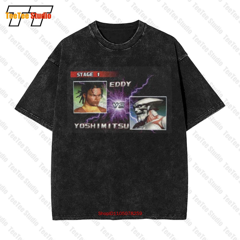 Eddy Gordo Vs Yoshimitsu Tekken Vintage Oversized TShirt TYZ S