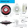 Upgrade 4392067 Dryer Repair Kit with 661570 Dryer Drum Belt & W10837240 Dryer Idler Pulley - Replacement Part for Whirlpool Kitchen-Aid Kenmore