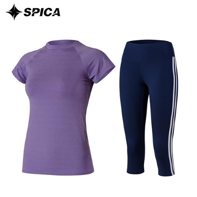Seupika Yoga Set T-Shirt Sleeveless Leggings Spa524705