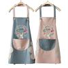 Custom Waterproof Washable Kitchen Apron with Logo, Neck-Hanging Style, Minimum Order of One.