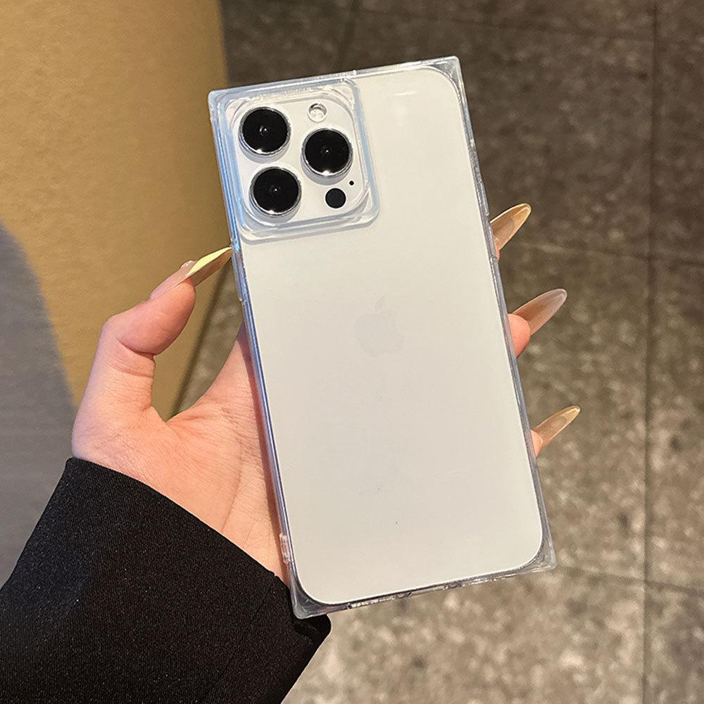 High Transparent Tpu Suitable for Apple 16 Mobile Phone Case IPhone 15 Protective Case 14pro Right Angle Square Case 13 Anti Fall
