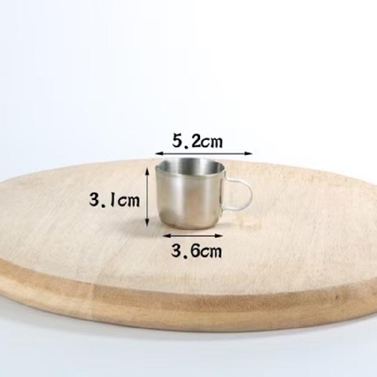 Mjölkskummare kopp i rostfritt stål Bärbar espressokopp i rostfritt stål Mjölkskumningskanna för Latte Art hemma