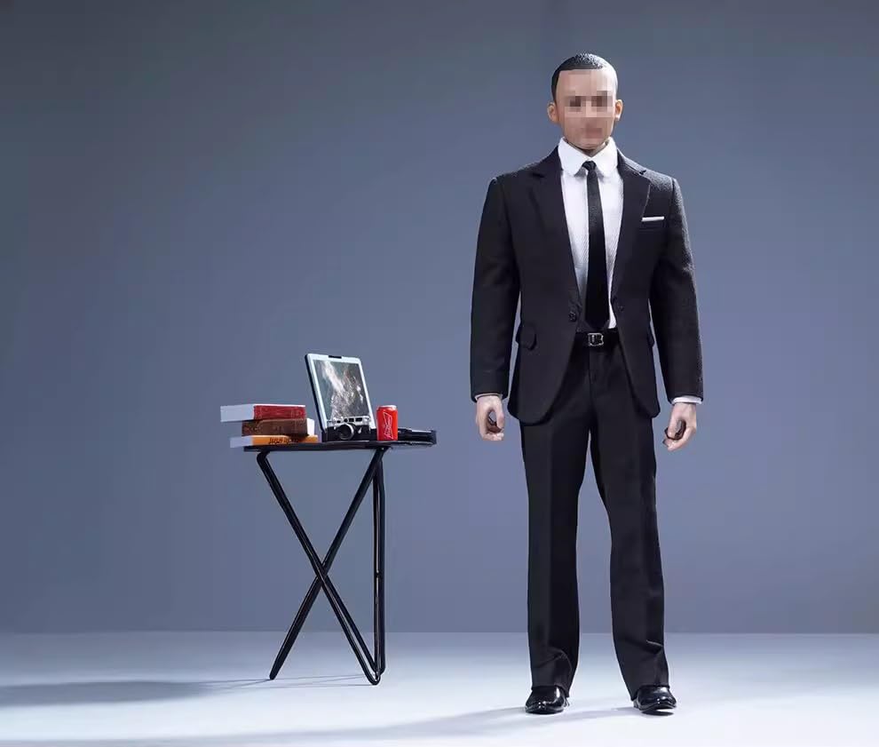1/6 Scale Figure Accessories/Men's Men's Suit Outfit Set, Professional Men's Suit, Black Suit (Head and Body Not Included)