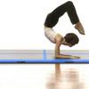 VidaXL Tapis gonflable de gymnastique avec pompe 500x100x10cm PVC Bleu