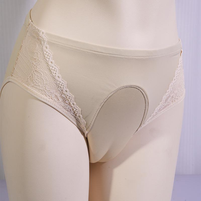 "Mandino Men's Cross-Dressing Underwear: Hidden Body Shaping Triangle for Large Sizes"