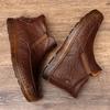 Autumn Tendon Bottom Leather Men's Shoes Cowhide Men's Casual Soft Bottom Breathable Leather Shoes