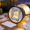 USB Concert Snow Globe Christmas Ornament - Luminous Resin Lantern with Golden Horse