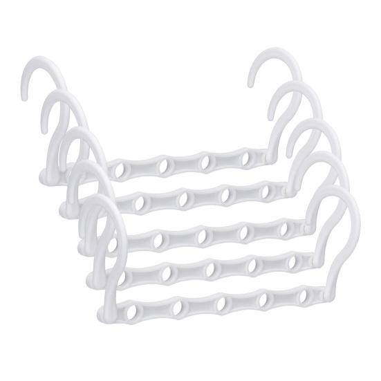 5 stk kleshenger Sterk lastbærende sammenleggbar anti-slipp Anti-skli multifunksjonell fem-hulls tilkoblingskrok Hjemmeforsyning