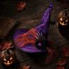 Eyeball Flower Witch Hat Spider Pendant Wizard Cap Cool Halloween Hat  Adult