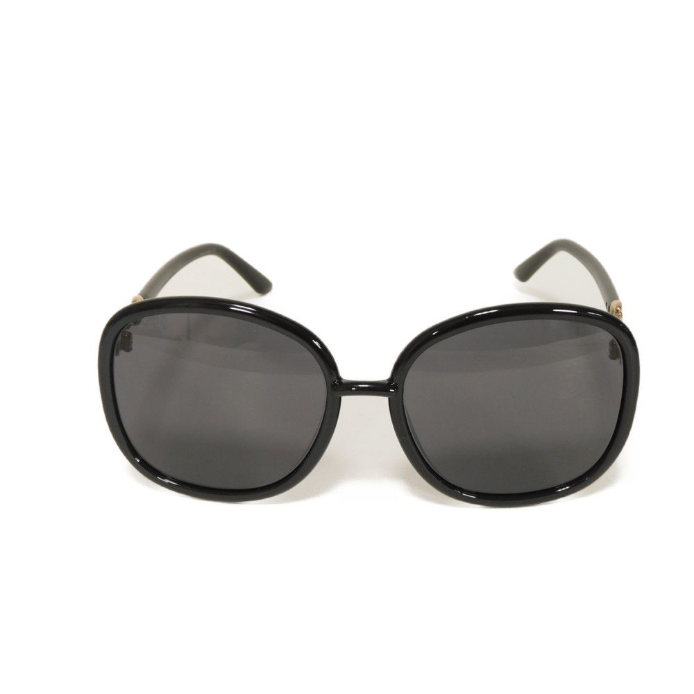 Used 9539 Butterfly Shape GG0892SA 7968 Square Plastic Gold Horsebit Acetate Black Women's from Japan AUTHENTIC